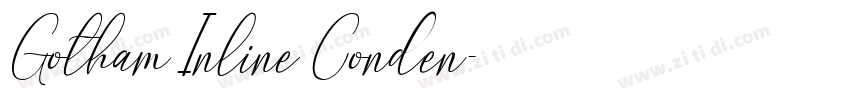 Gotham Inline Conden字体转换
